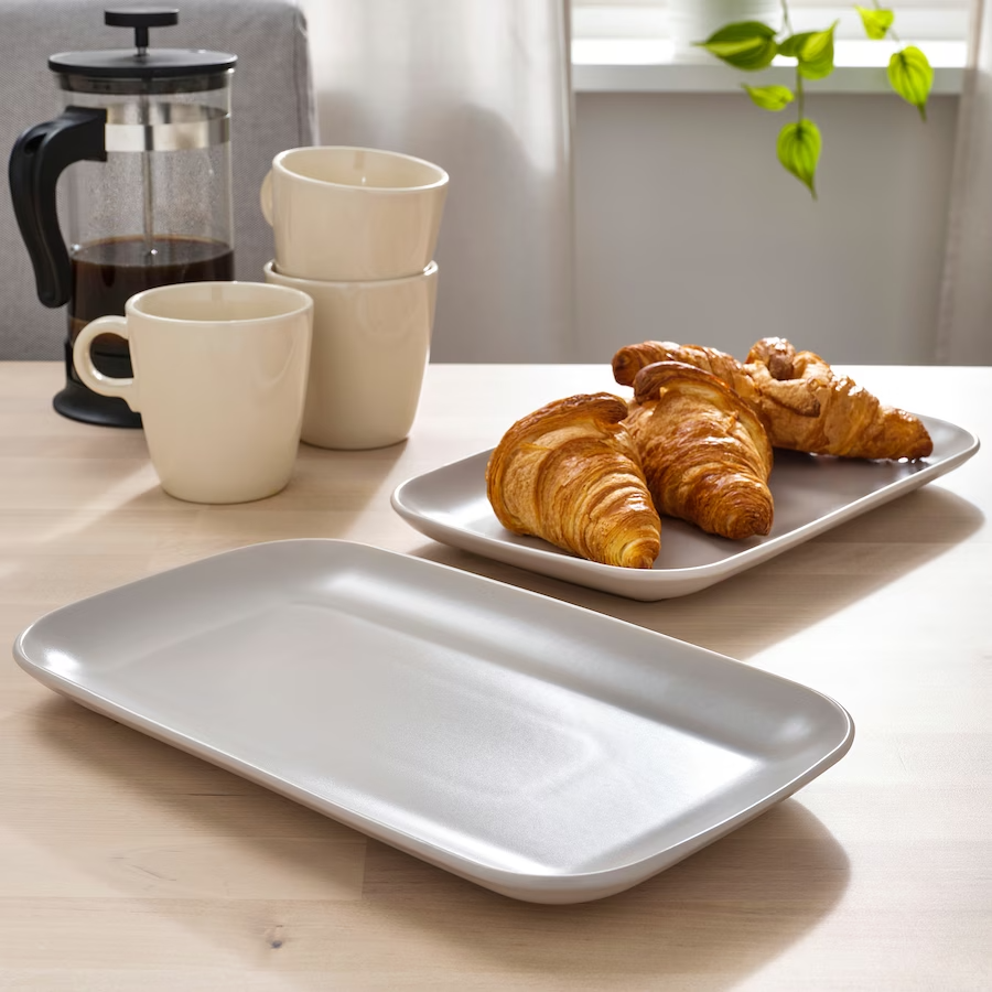 Dosthoff Light Beige Rectangular Plate 30 cm - Lunaz Shop