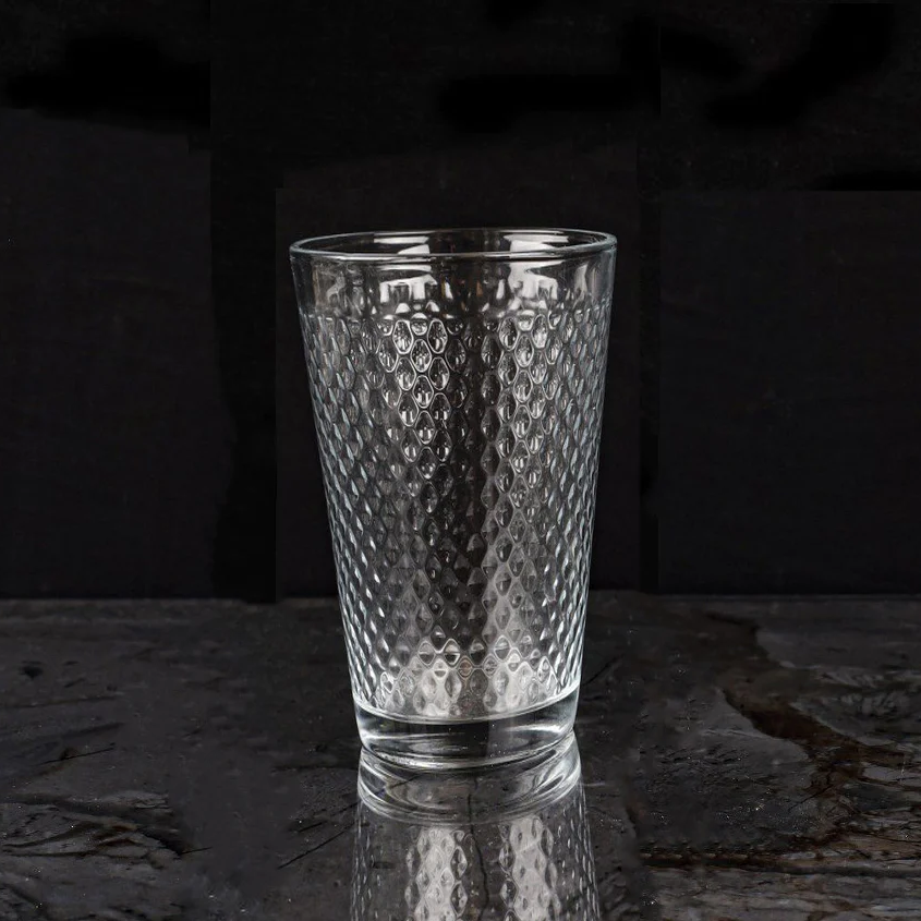 Dotted Glass Water Tumbler 285 ml X3 - Lunaz Shop