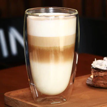 Double Wall Glass Cup 450 ml - 15 cm - Lunaz Shop