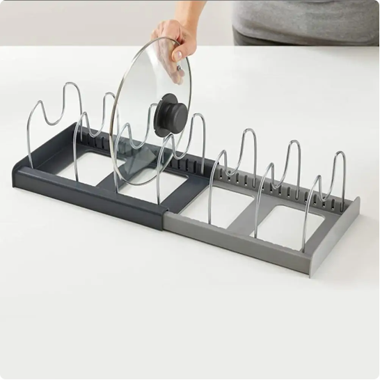 Expandable Cabinet & Shelf Organizer for Pans and Covers - Lunaz Shop