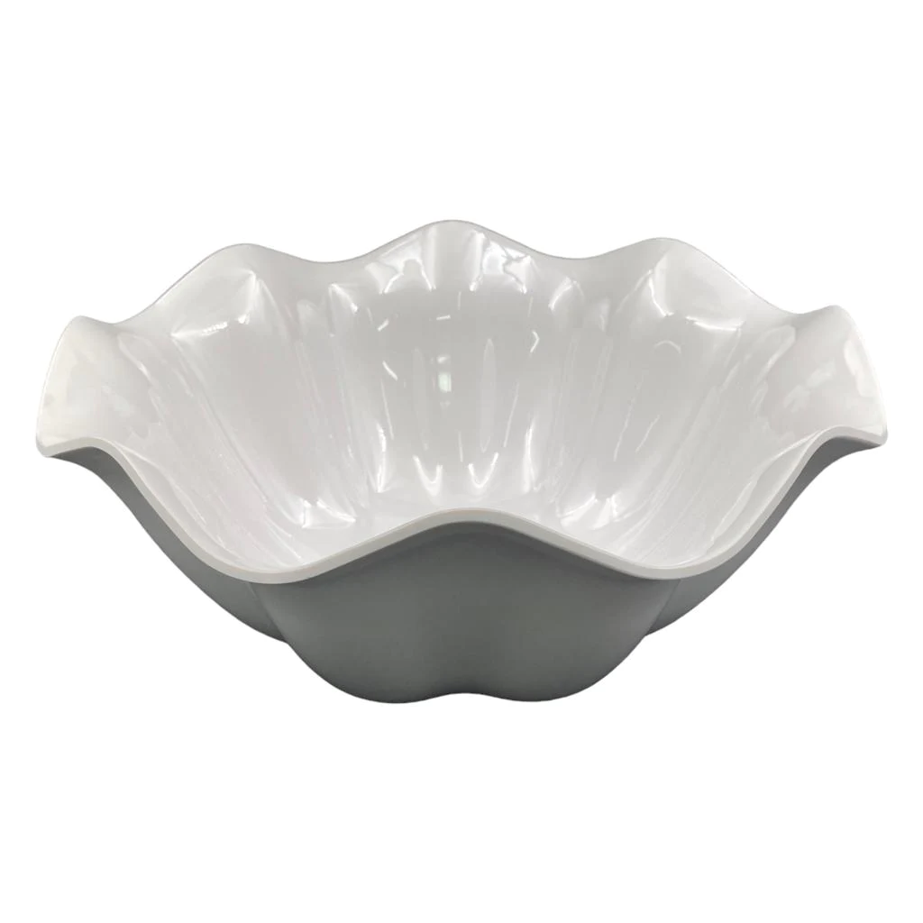 Flower Shape Deep Melamine Salad Bowl 37.4 cm - Lunaz Shop