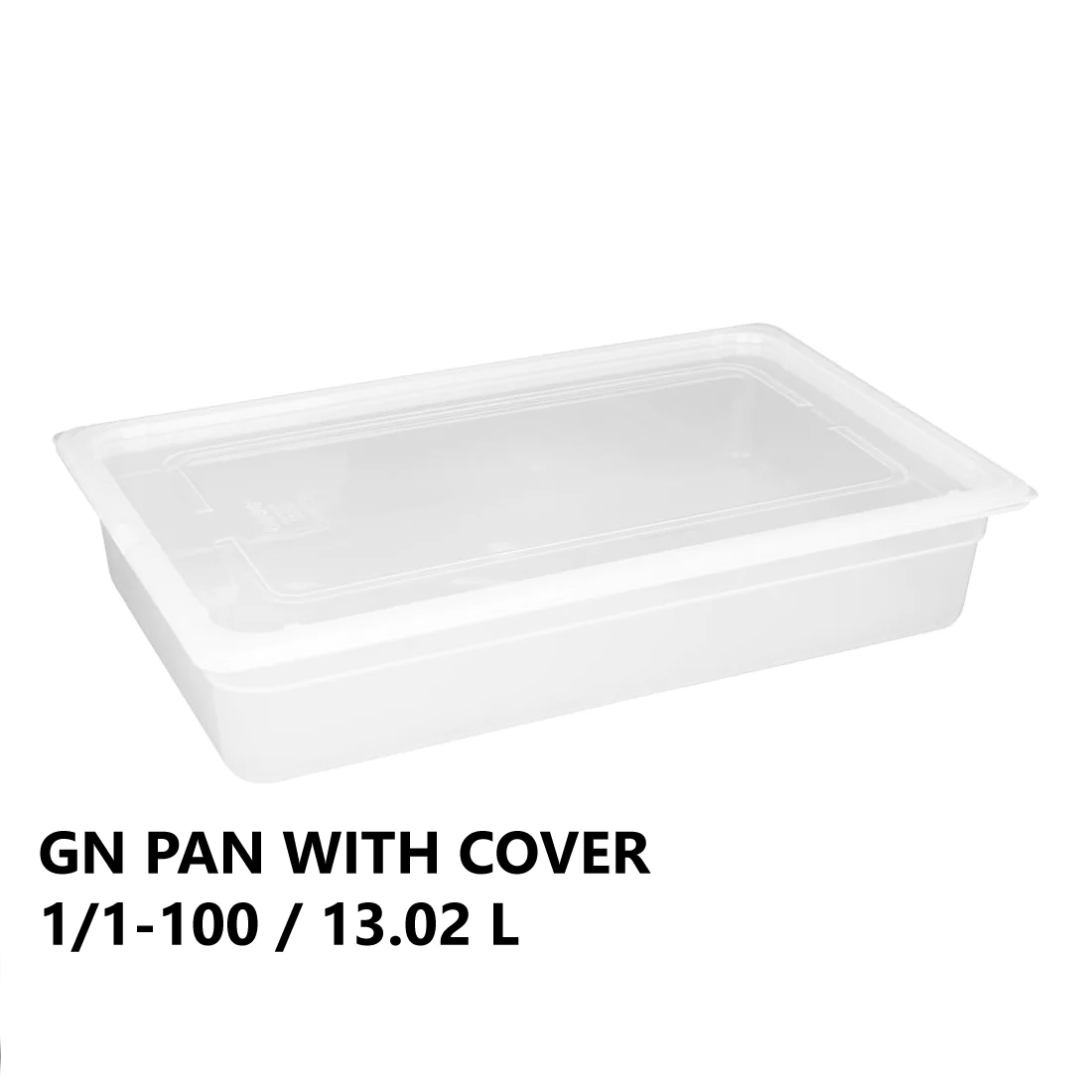 Gastronorm Plastic Storage Container 1/1 100 mm - 13.02L - Lunaz Shop
