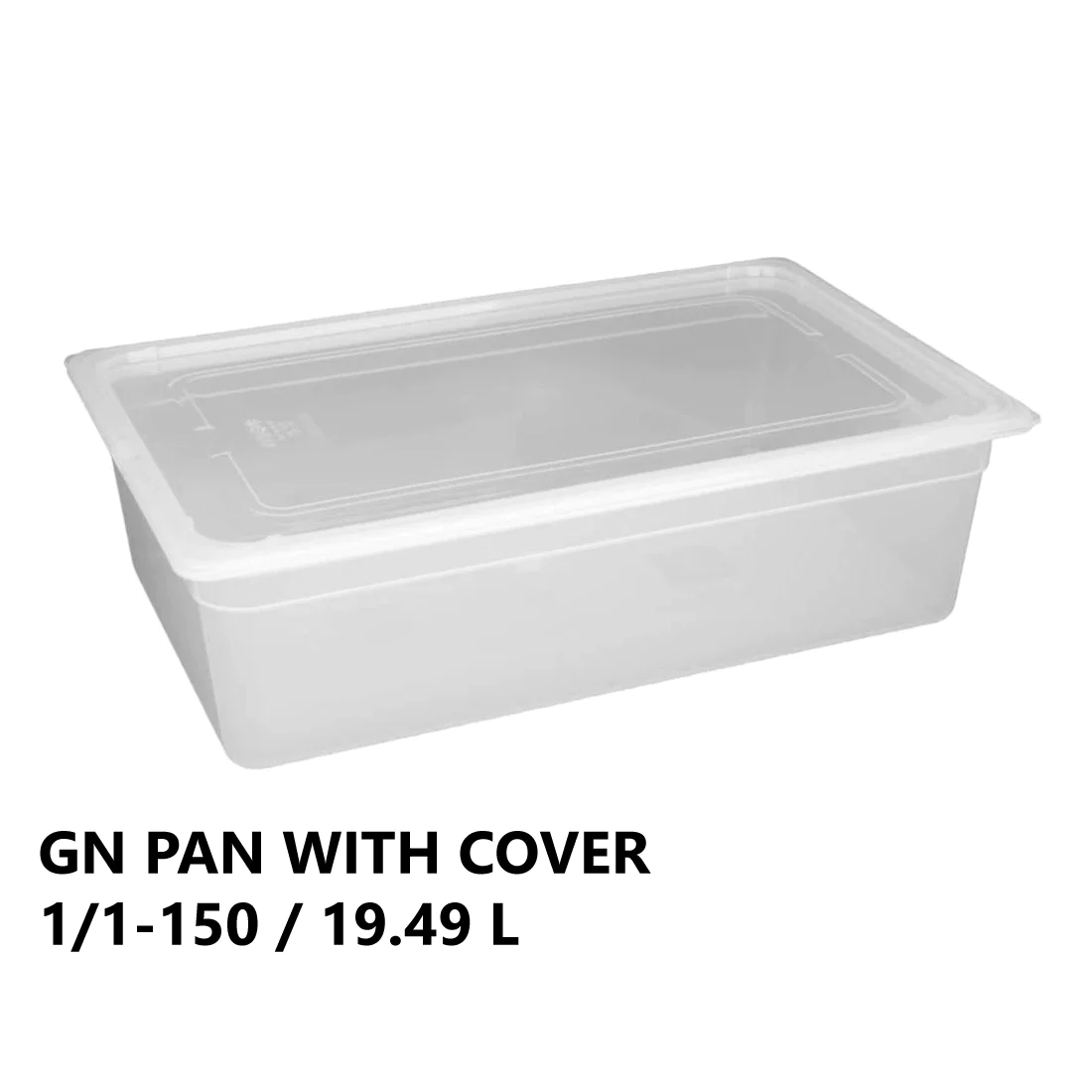 Gastronorm Plastic Storage Container 1/1 150 mm - 19.49L - Lunaz Shop