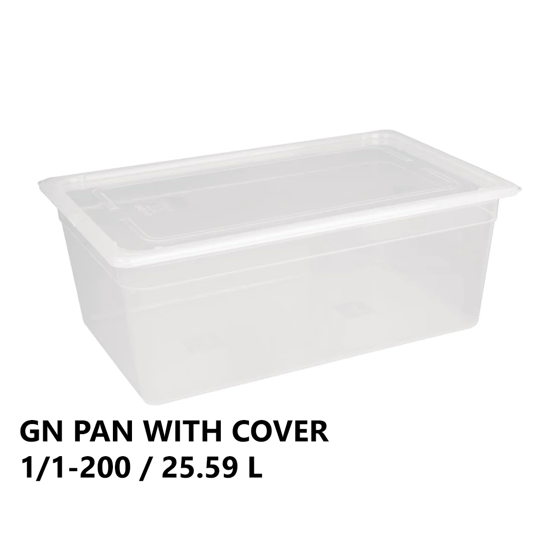 Gastronorm Plastic Storage Container 1/1 200 mm - 25.6L - Lunaz Shop