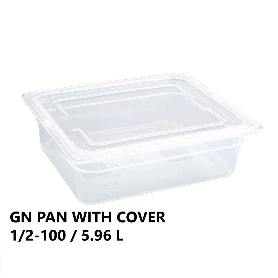 Gastronorm Plastic Storage Container 1/2 100 mm - 5.96 L - Lunaz Shop