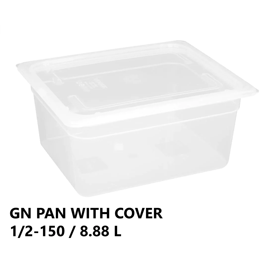 Gastronorm Plastic Storage Container 1/2 150 mm - 8.88 L - Lunaz Shop