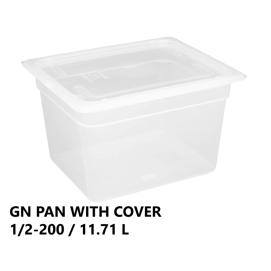 Gastronorm Plastic Storage Container 1/2 200 mm - 11.71L - Lunaz Shop