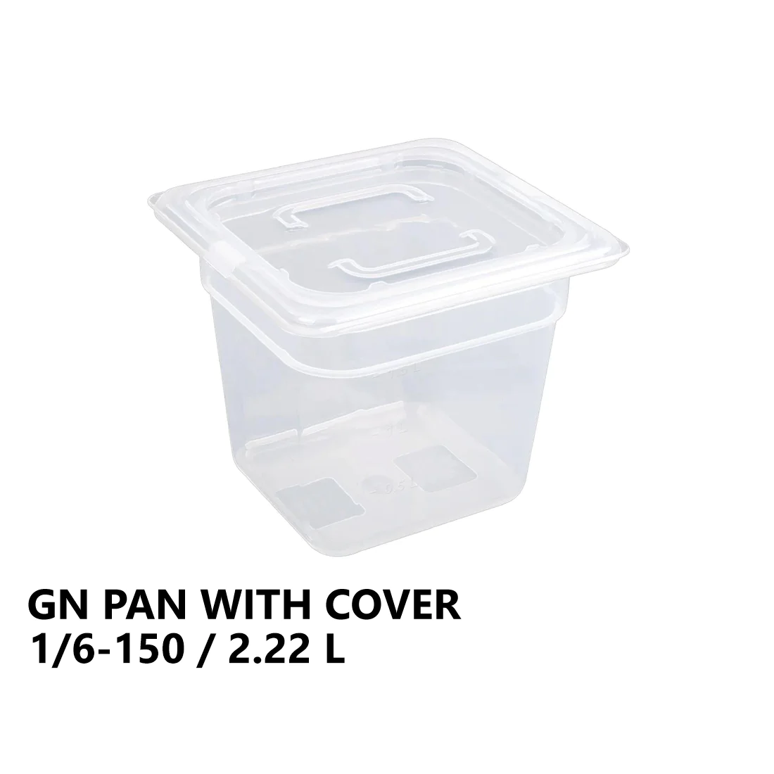 Gastronorm Plastic Storage Container 1/6 150 mm - 2.22L - Lunaz Shop