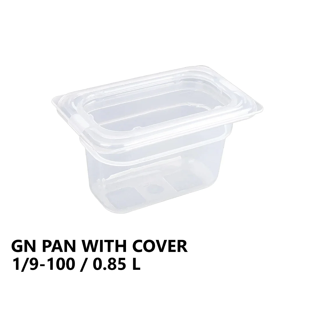 Gastronorm Plastic Storage Container 1/9 100 mm - 0.85L - Lunaz Shop