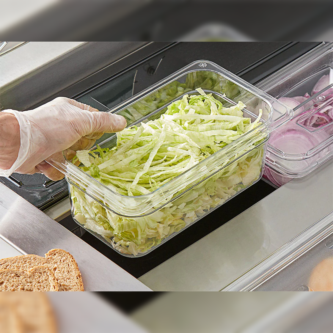 Gastronorm Polycarbonate Storage Container 1/4 10cm-2.5L - Lunaz Shop