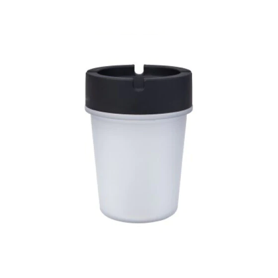 Glass Anti Odor Windproof Slim Ashtray Frosty 320 cc - Lunaz Shop