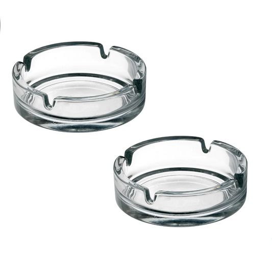 Glass Ashtray 10.5 cm X2 - Lunaz Shop