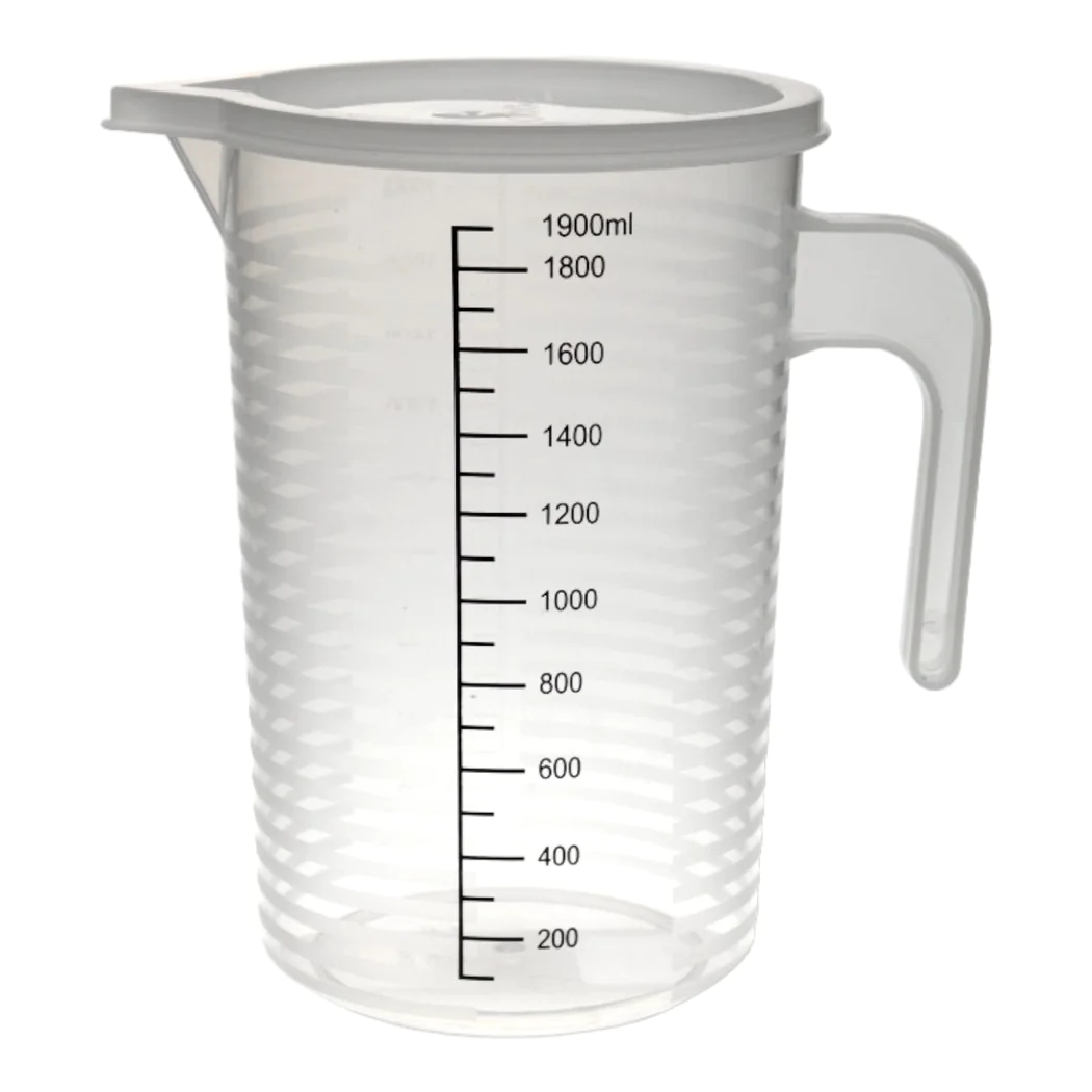 High Quality Plastic Measuring Cup w Cover 2000 ml - Lunaz Shop
