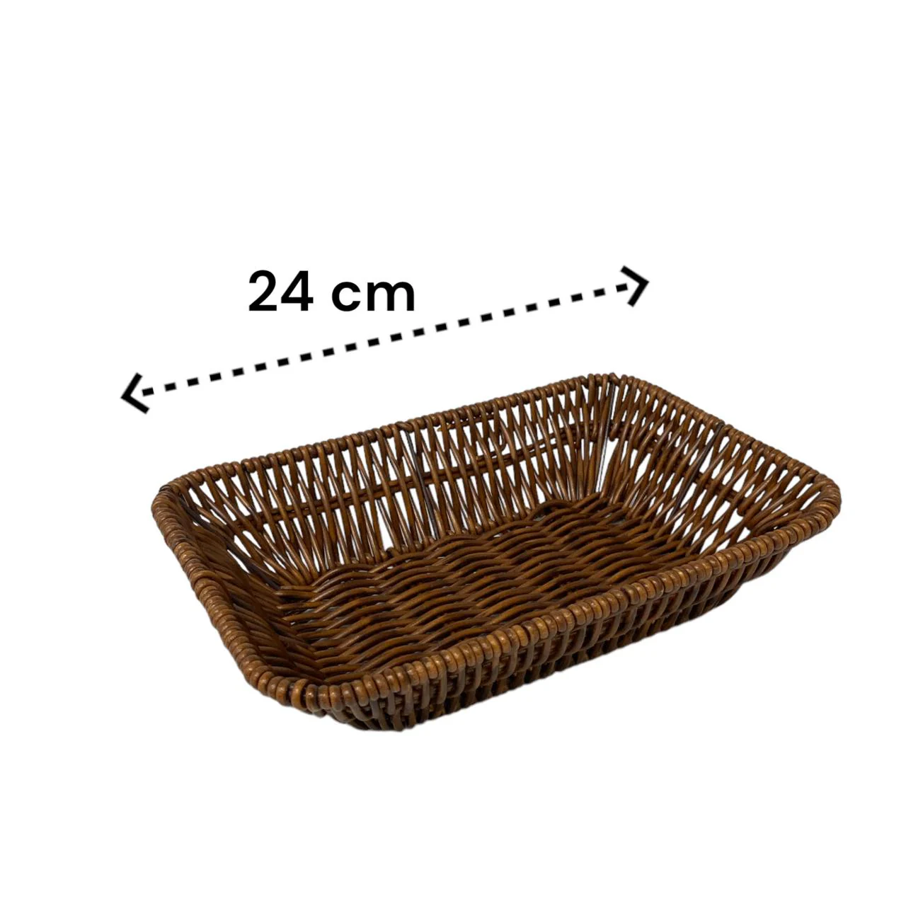 High quality large rectangular woven bread basket - Lunaz Shop
