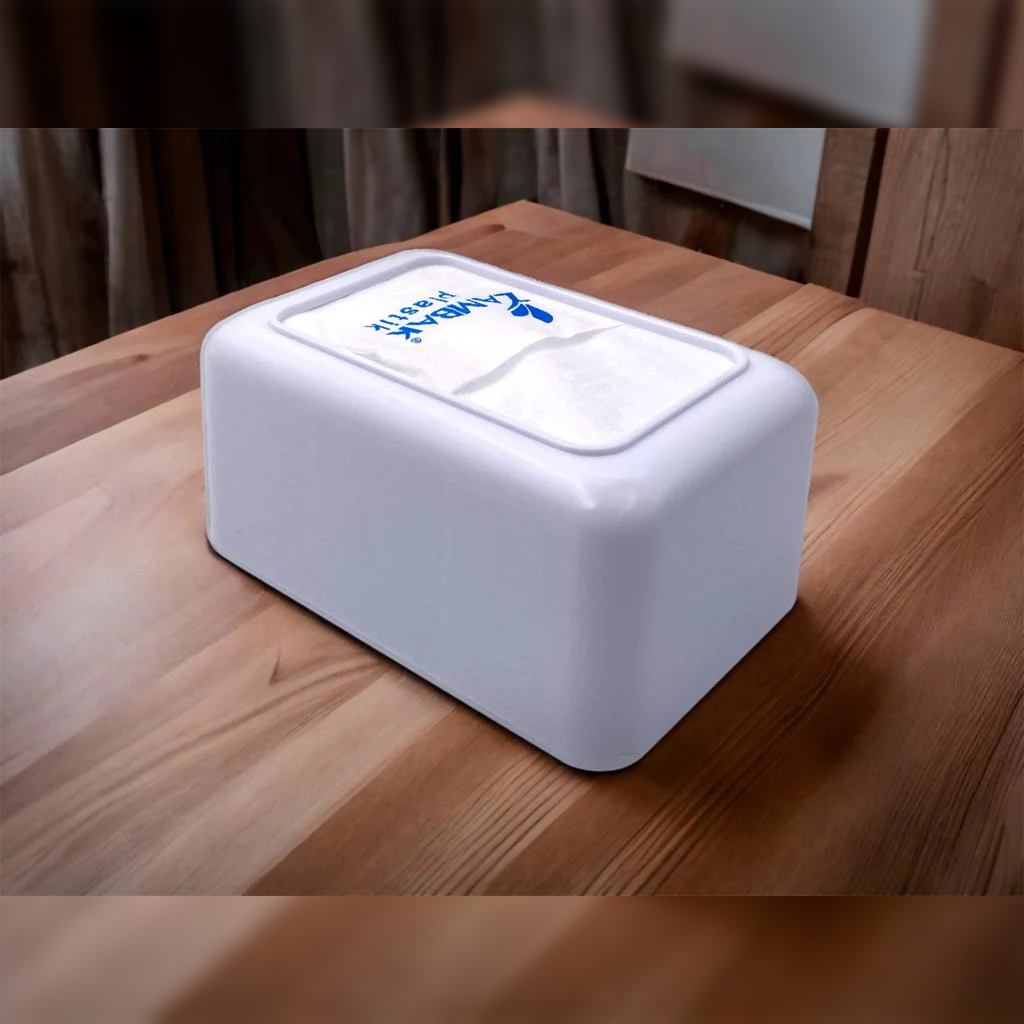 Horizontal White Napkin Holder - Lunaz Shop