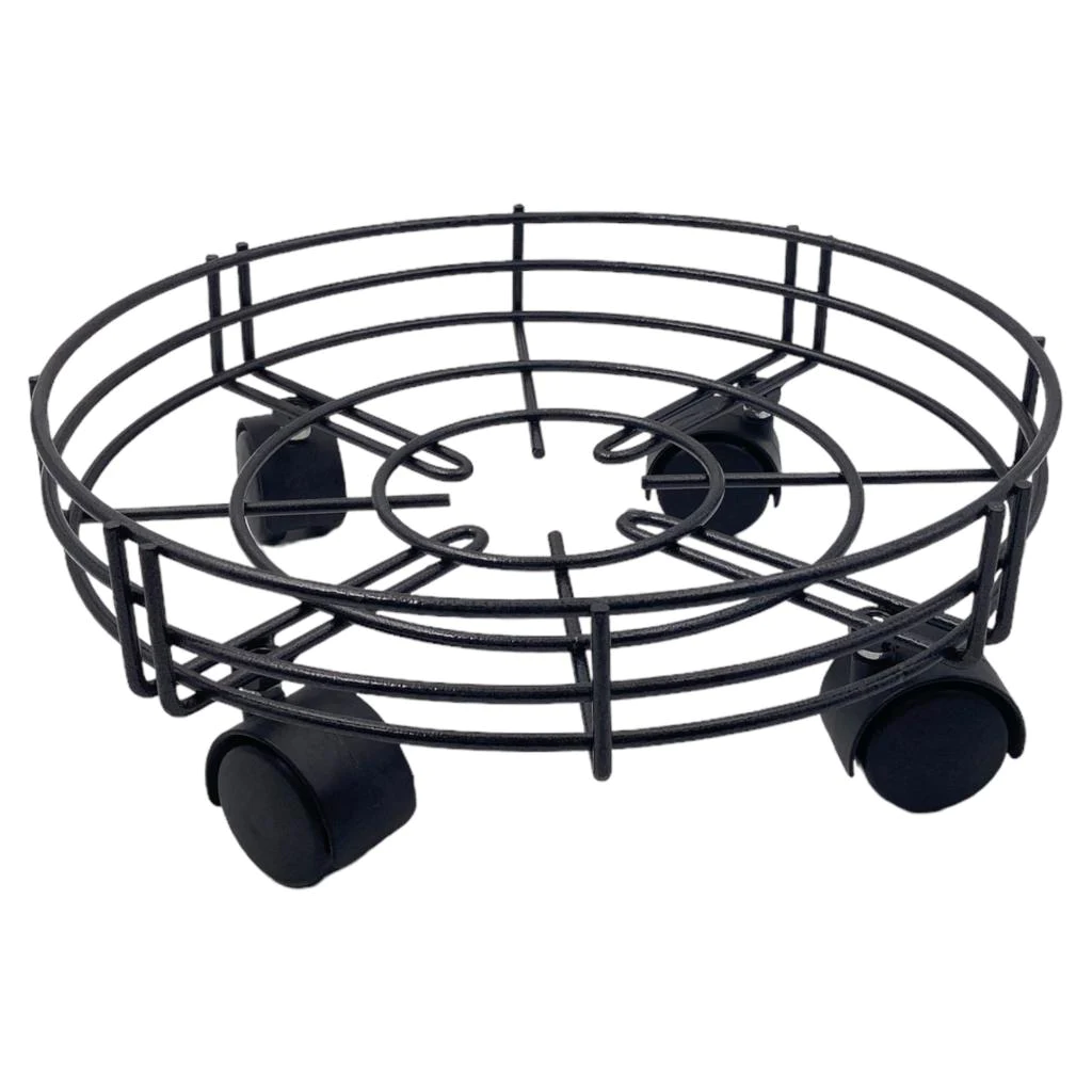 Large Metal Gas Cylinder Trolley with Wheels 34 cm - Lunaz Shop