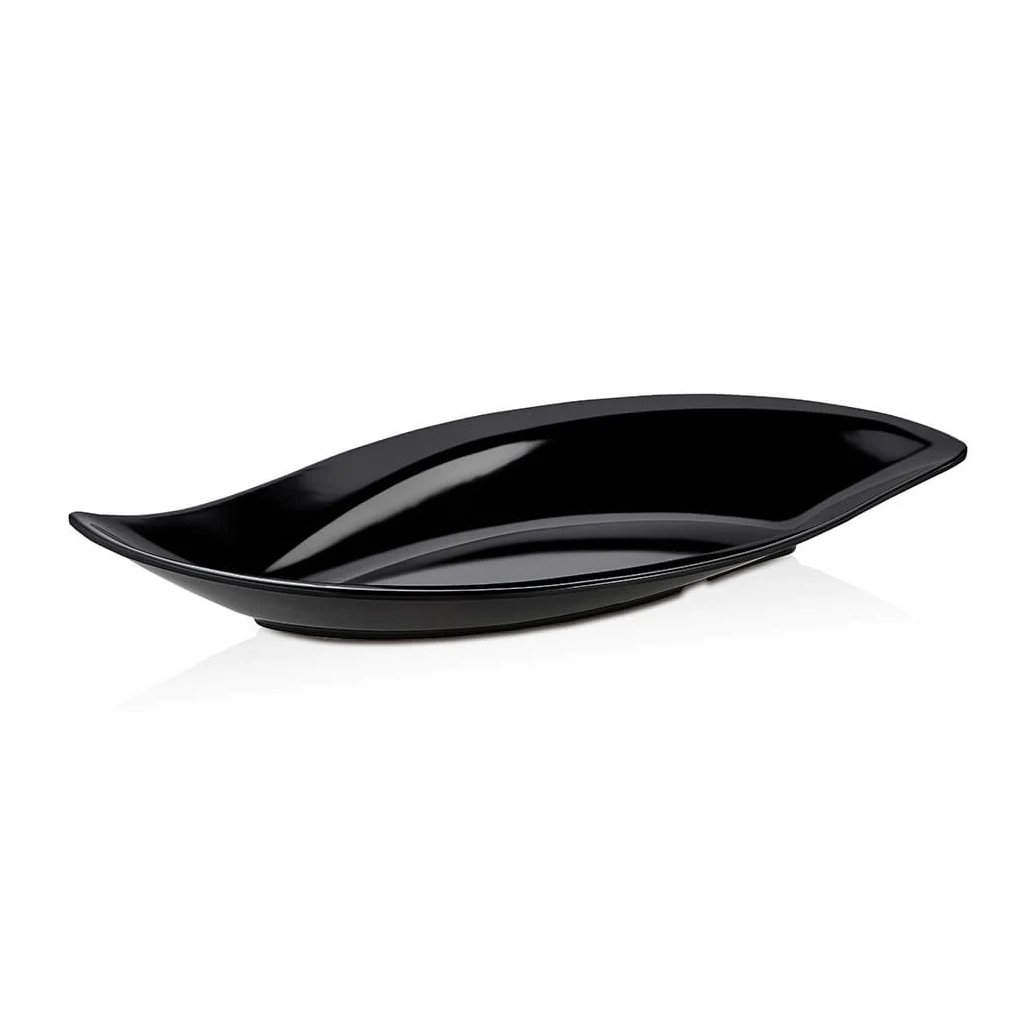 Leaf Shape Oval Melamine Buffet Dish 50 cm - Lunaz Shop
