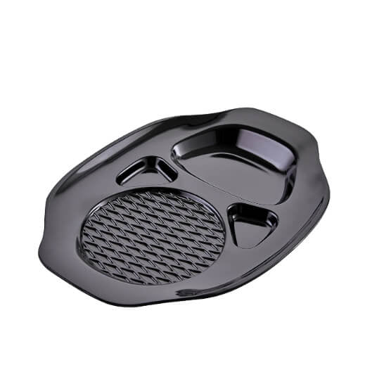 Melamine Burger Meal Serving Plate 35 cm - Lunaz Shop