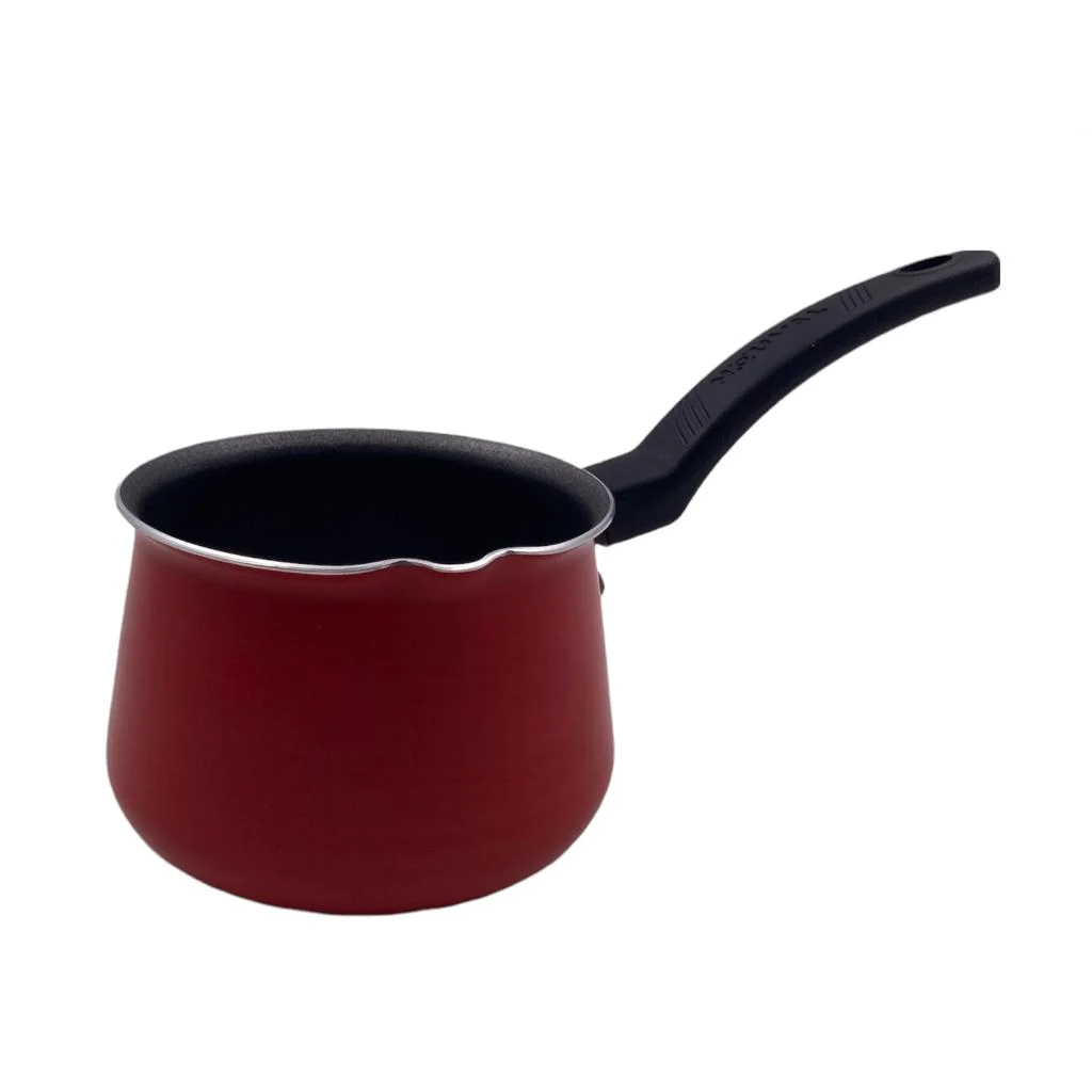 Aluminum Nouval Red Coffee Pot 10.5 cm