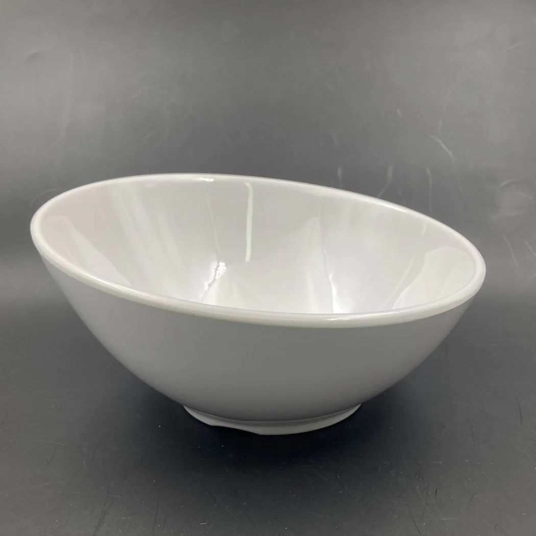 Oblique Melamine Salad Bowl 24.8 cm - Lunaz Shop