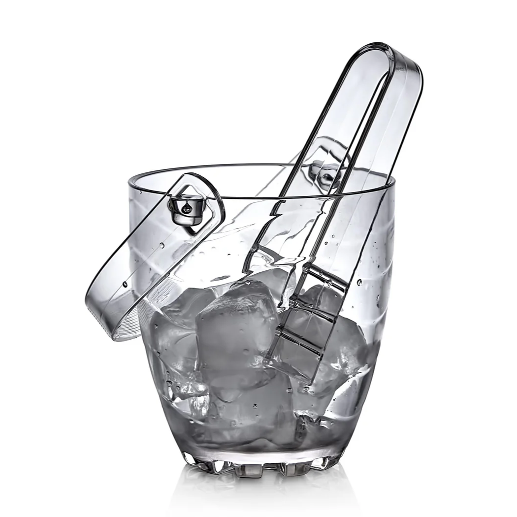 Polycarbonate Ice Bucket with Tong - Lunaz Shop