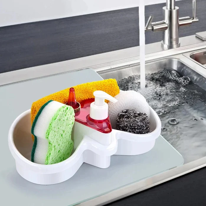 Practical Liquid Soap Pump and Sponge Holder - Lunaz Shop