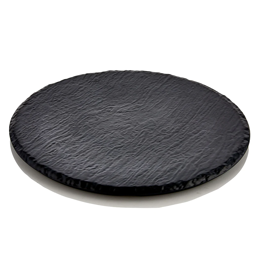 Round Melamine Slate Effect Board 40 cm - Lunaz Shop