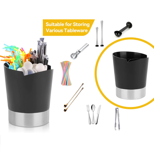 Round Straw Holder for Countertop 14 x 16.5 cm - Lunaz Shop