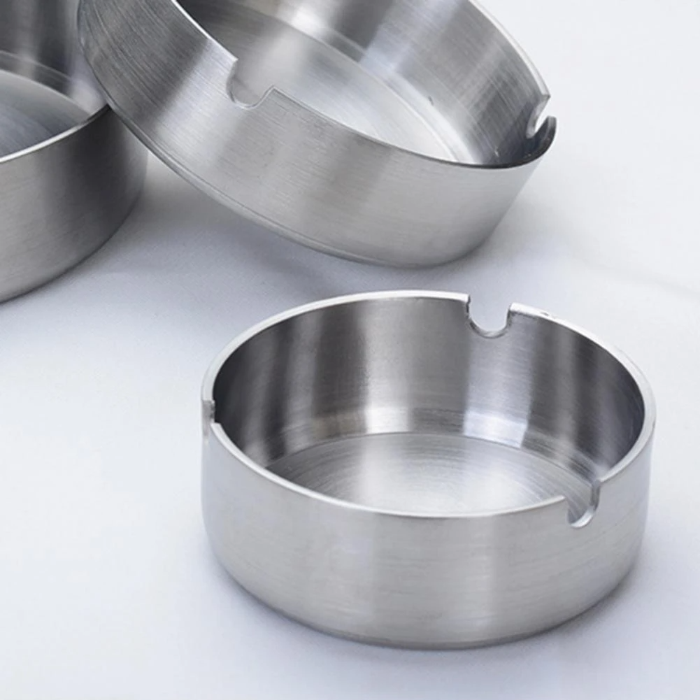 SS Ashtray Heavy Gauge - Lunaz Shop