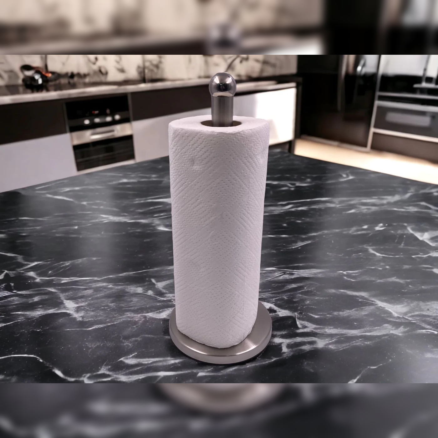 SS Kitchen Paper Towel Holder with Heavy Base - Lunaz Shop