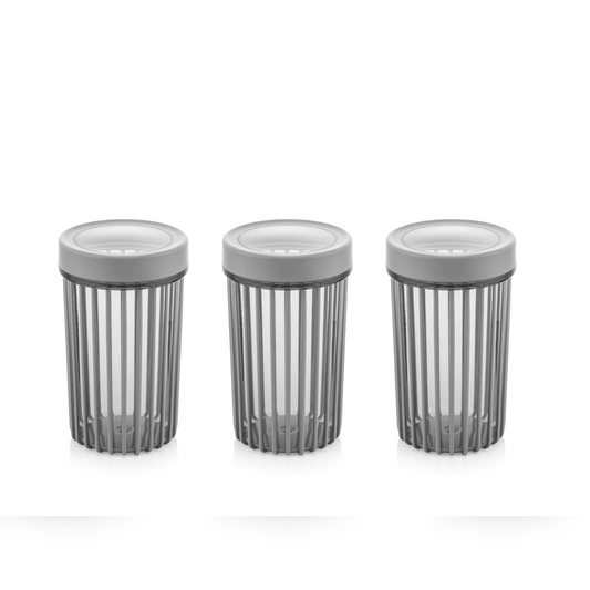 Set of 3x1100 ml Linea Round Food Storage Container - Lunaz Shop