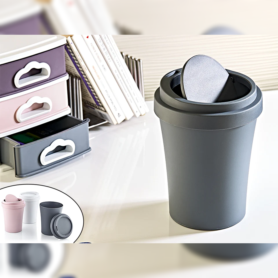 Small Waste Bin with Swing Top - Lunaz Shop