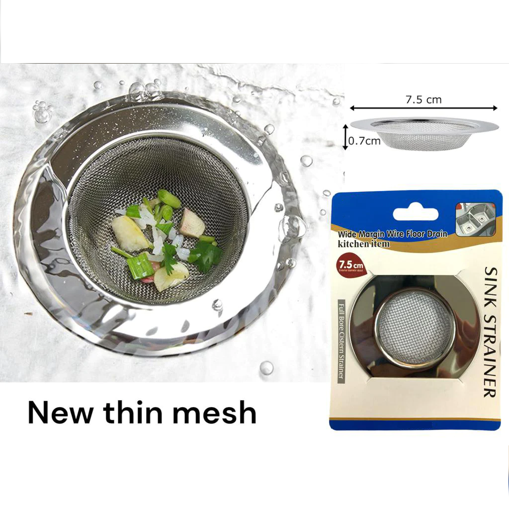 Stainless Steel Sink Strainer with fine mesh - Lunaz Shop