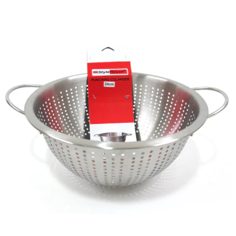 Stainless Steel punching colander; 24 cm - Lunaz Shop