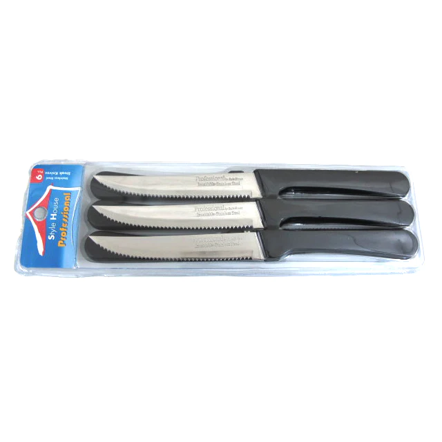 Steak Knife Plastic Handle X6 - Lunaz Shop