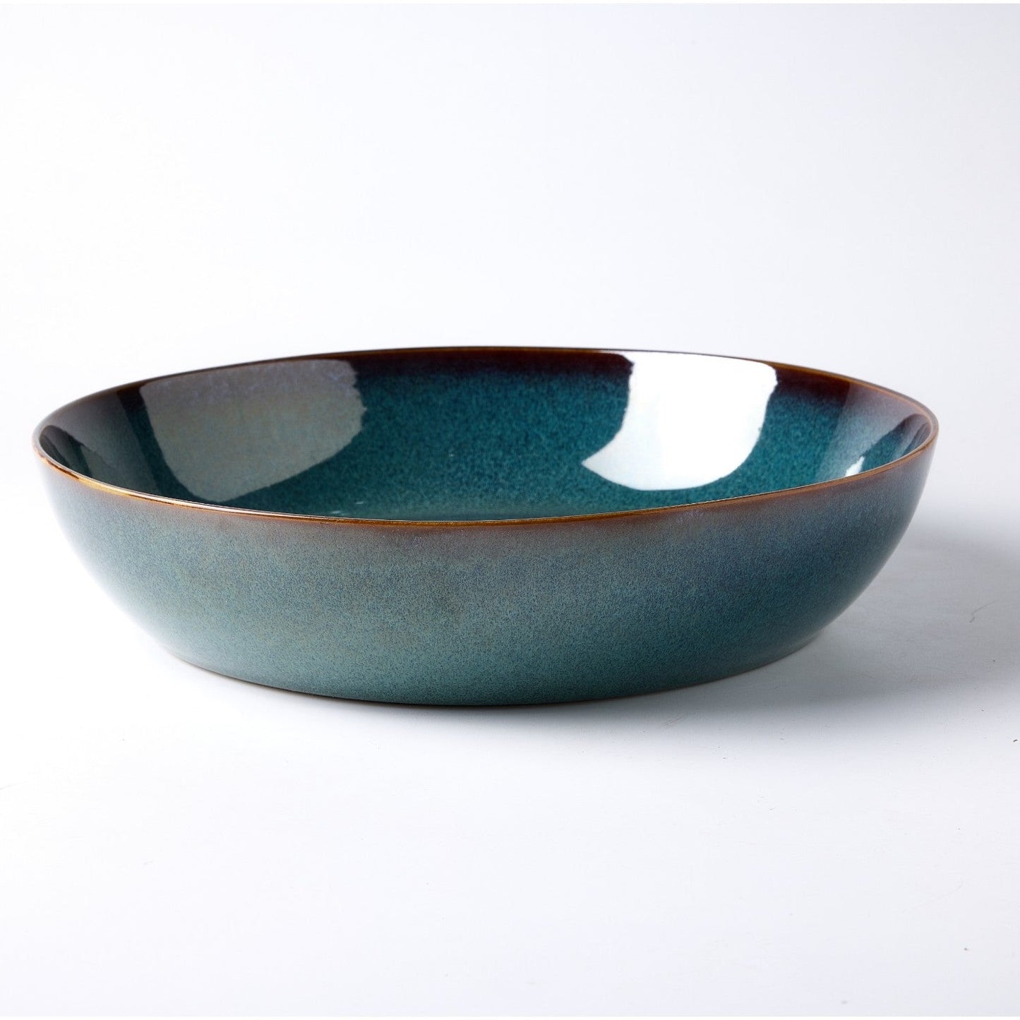 Dosthoff "Ocean Blue Green" Glazed Deep plate 21.5 cm