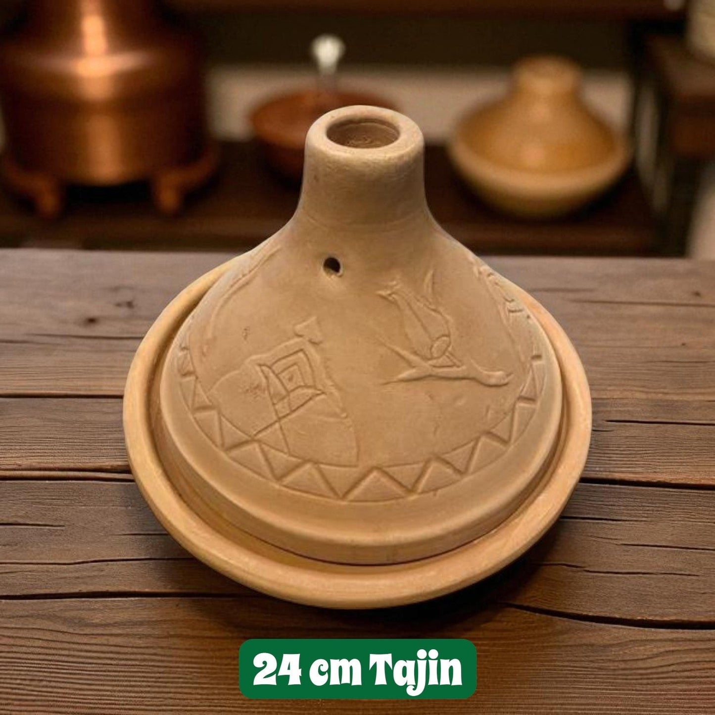 Natural Terracotta Tajin 24 cm