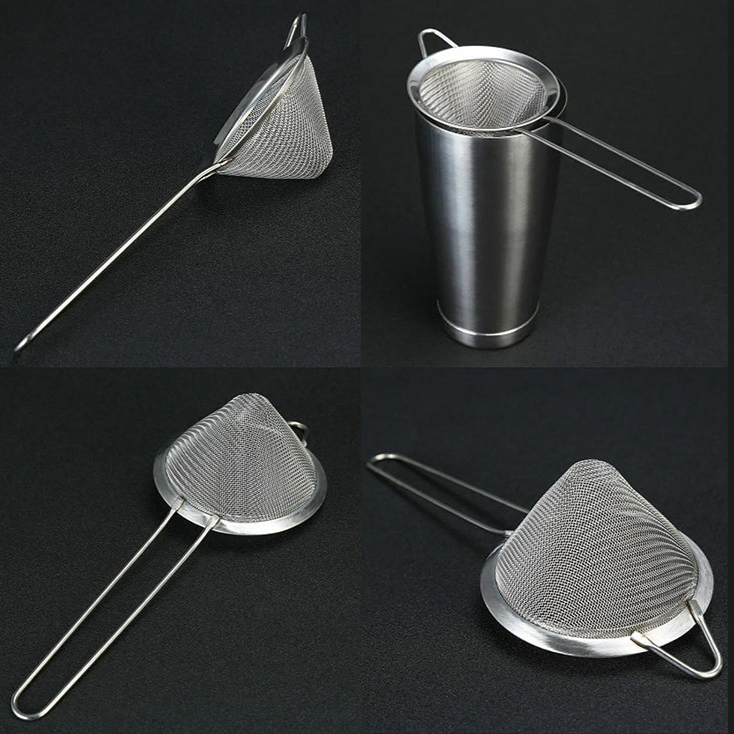 Cone Shape Fine Mesh Stainless Steel Strainer 10 cm - Lunaz Shop