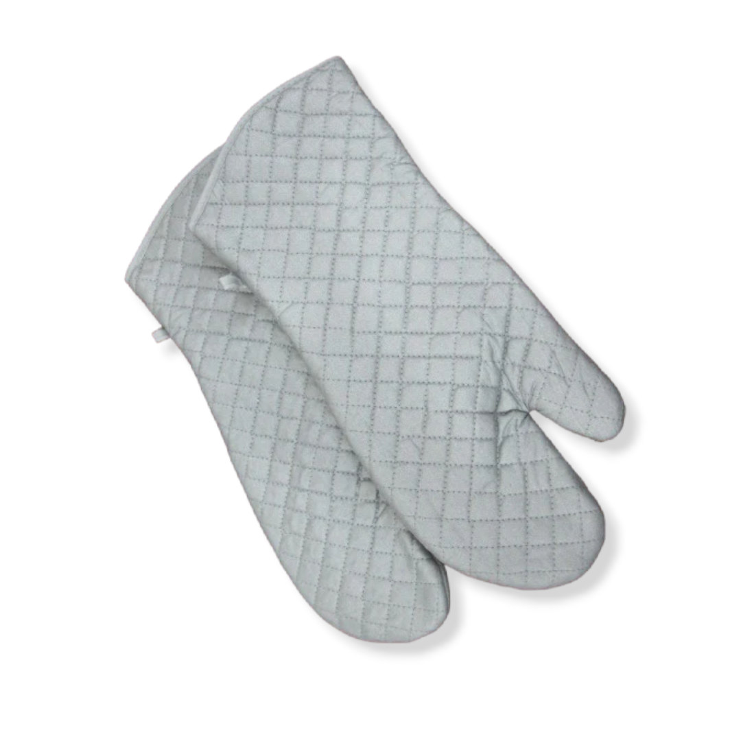 Insulated Grey Oven Gloves 40 cm - Lunaz Shop