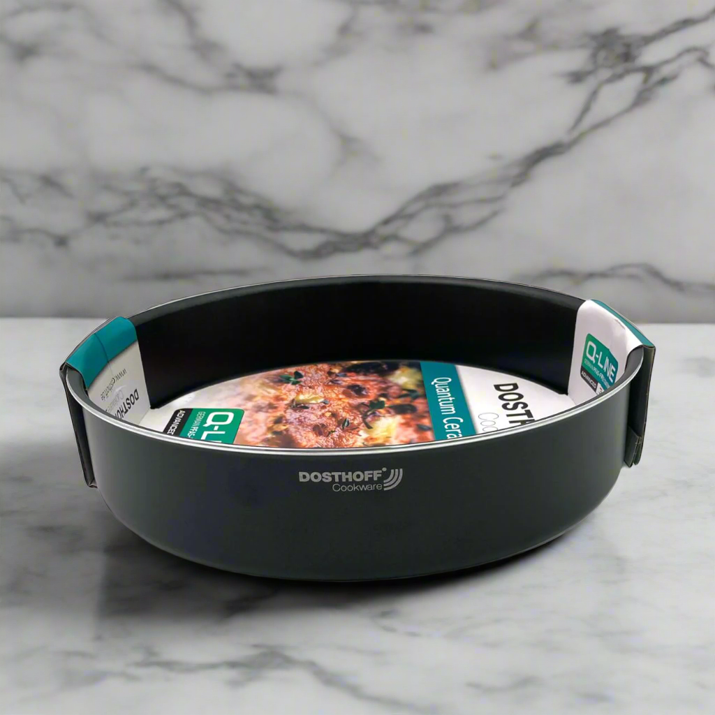 Dosthoff Black Quantum Round Oven Tray 32 cm
