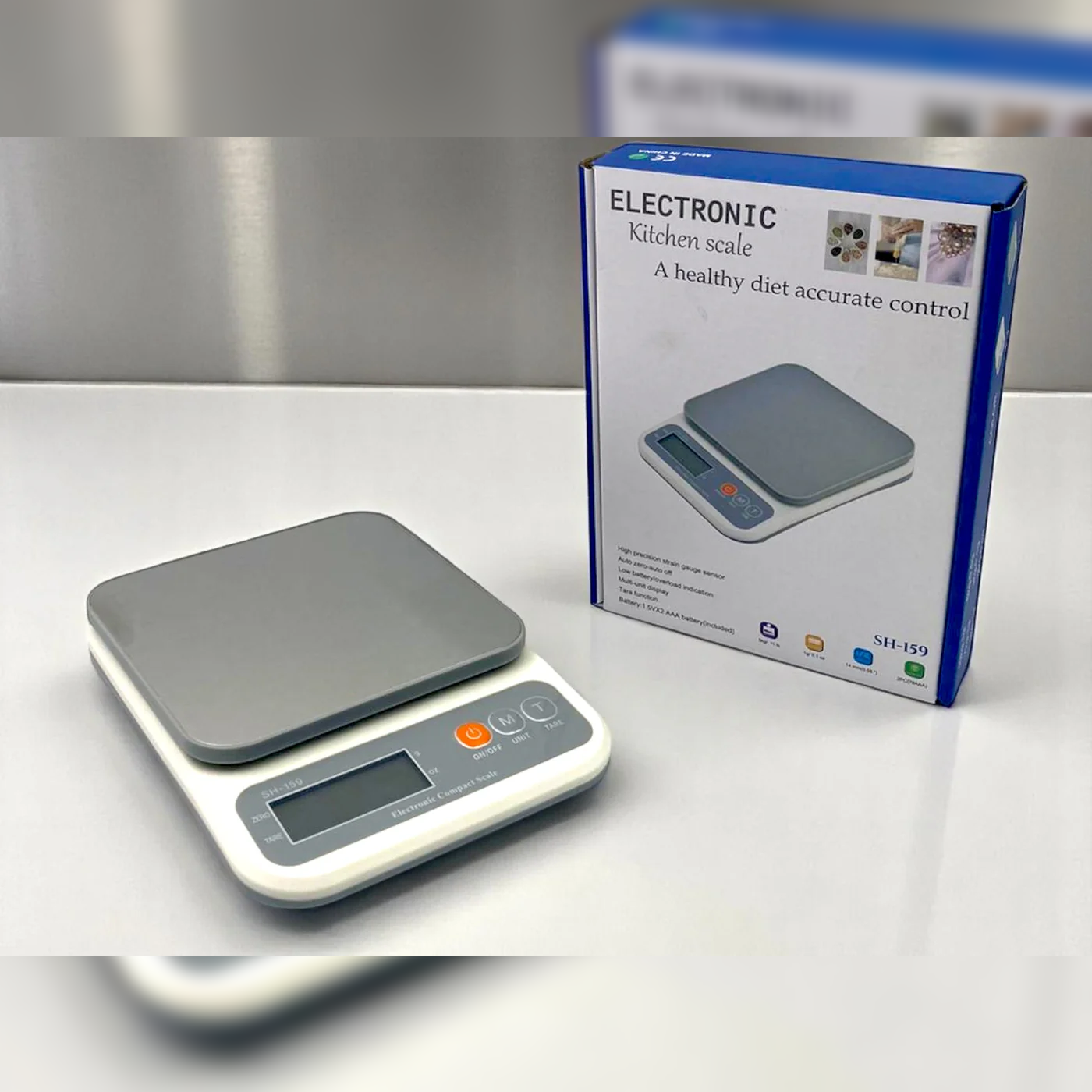 SS Surface Kitchen digital scale Max 10KG - 1g precision