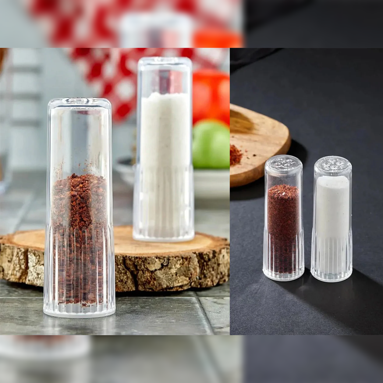Acrylic Salt and Pepper Shaker Set