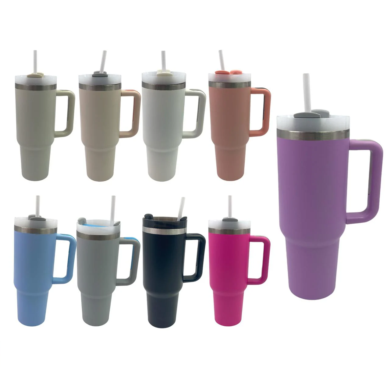 Stanley Large SS Tumbler with Handle and Straw 40 OZ 1200ml