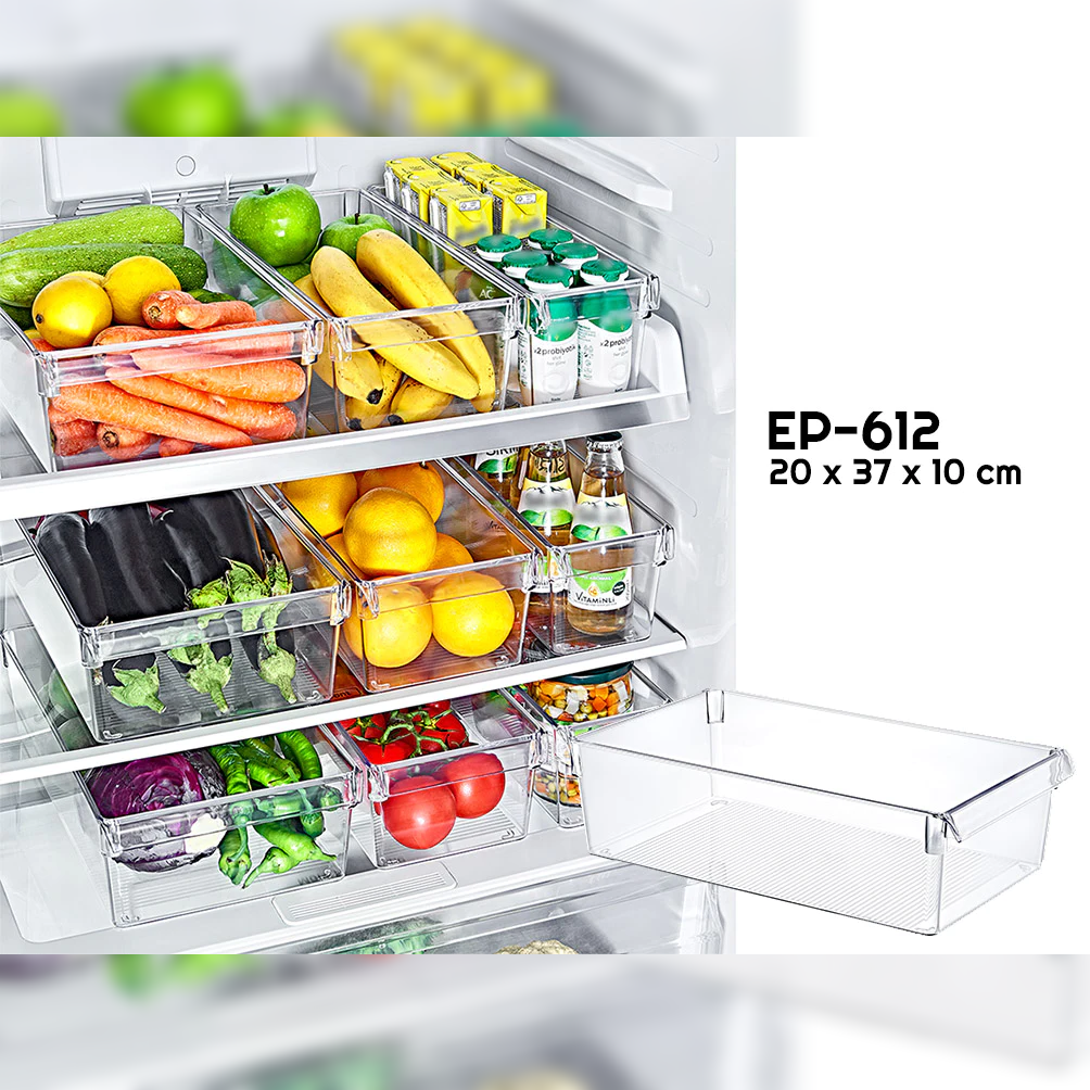 Clear Fridge Organizer 37 x 20 x 10 cm- Lunaz Shop