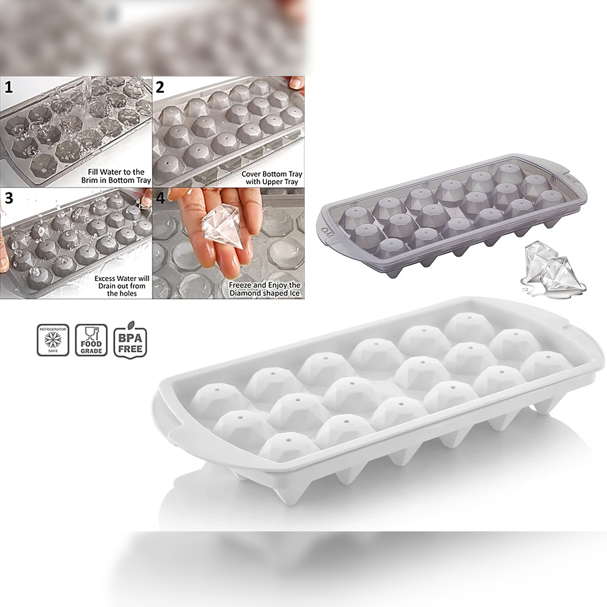 Diamond Shaped Ice Mold