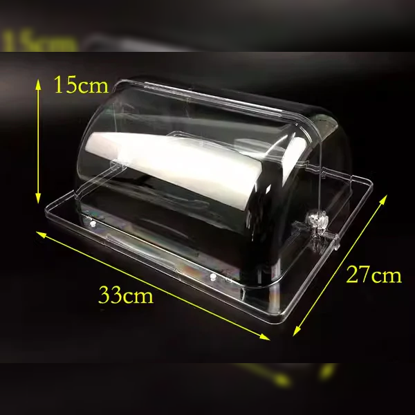 Medium Polycarbonate Roll Top Cover GN 1/2 - Wide