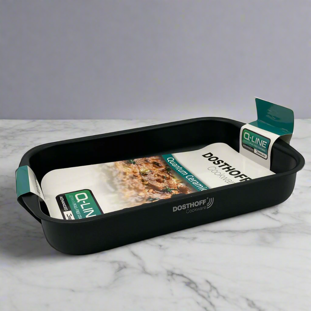 Dosthoff Black Quantum Rectangular Oven Tray 35 cm