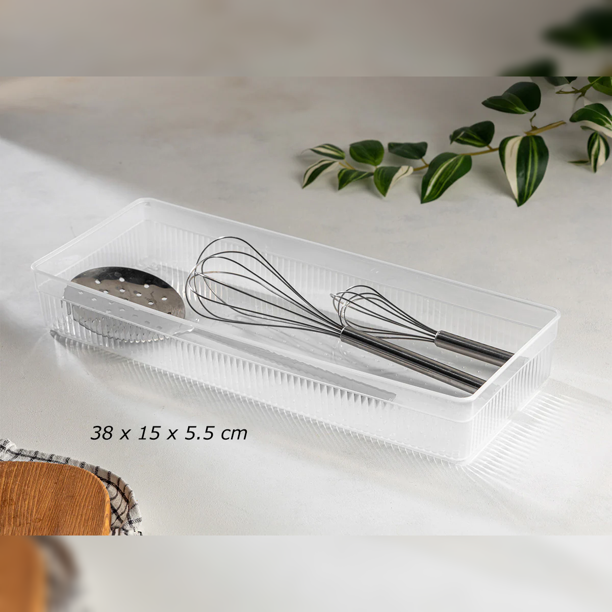 Transparent Drawer Organizer 38x15 cm