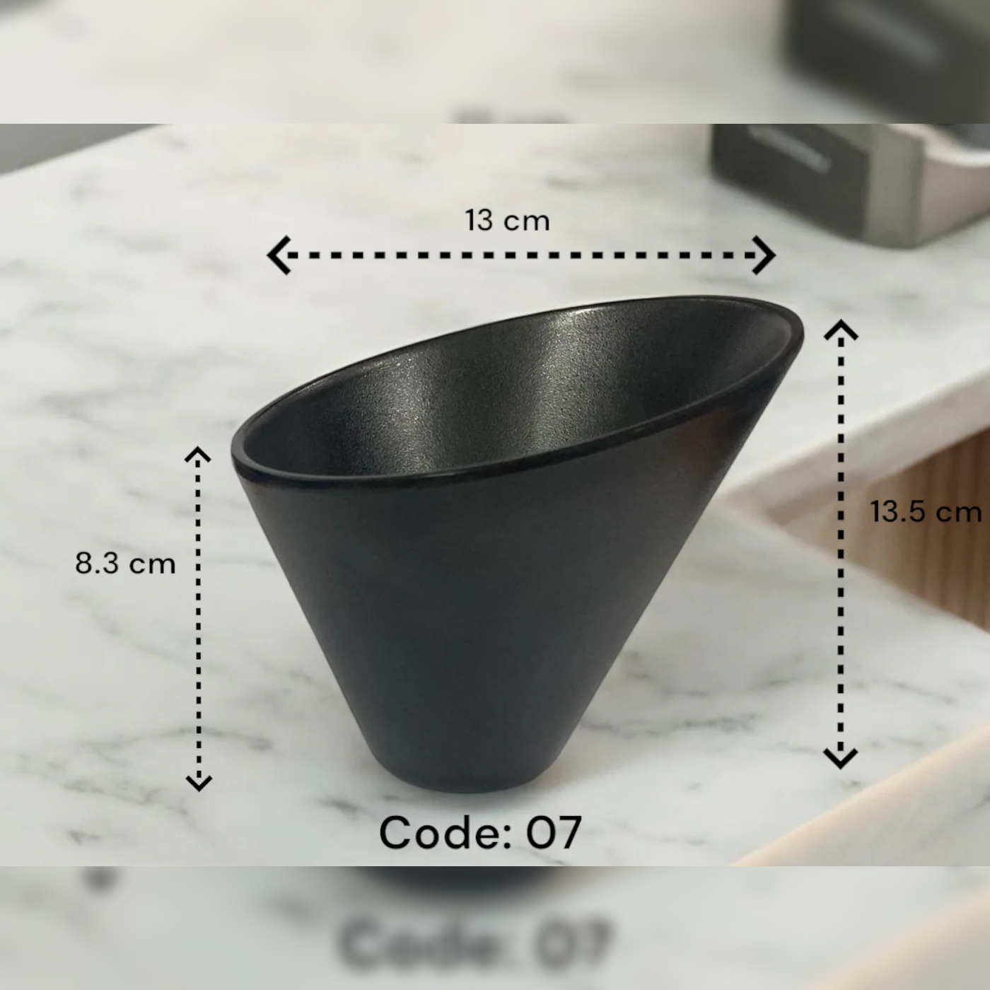 Melamine Cone Shape Fries and Snack Bowl 13 cm