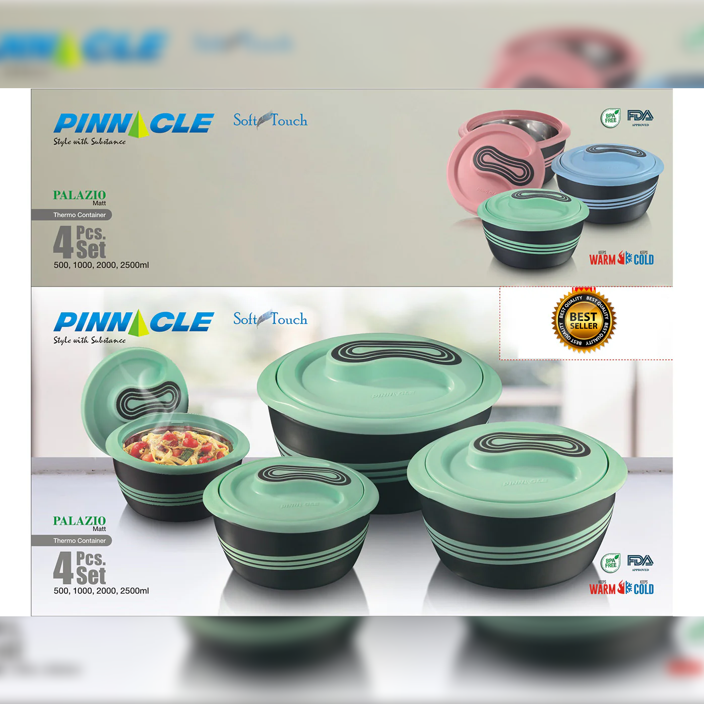 Palazio Casseroles 4 Pieces Set